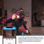 1080P HD Wireless Mini Security Camera with IR Night Vision for Home & Baby