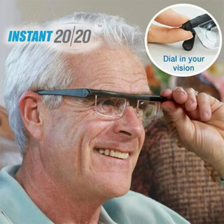 Adjustable Dial Focus Glasses for Near and Far Vision Correction