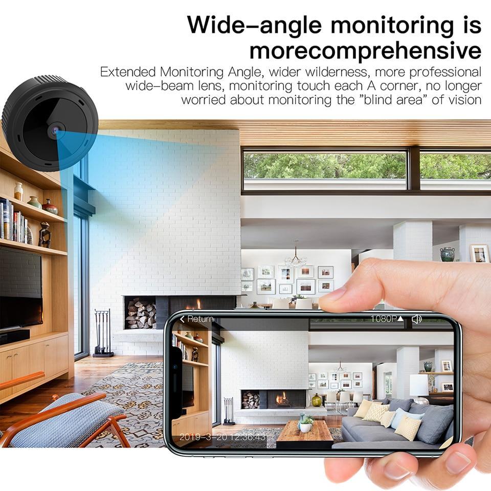 1080P HD Wireless Mini Security Camera with IR Night Vision for Home & Baby