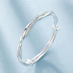 Braided Silver Bracelet for Women | Elegant Jewelry for Every Occasion 7
