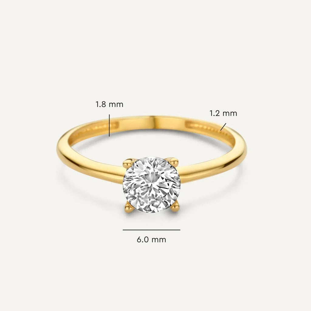El Playa Minimalist Gold Ring for Women | Elegant Everyday Accessory 2
