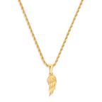 Elegant Gold Wing Pendant Necklace | Symbol of Freedom and Inspiration 1