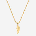 Elegant Gold Wing Pendant Necklace | Symbol of Freedom and Inspiration 3