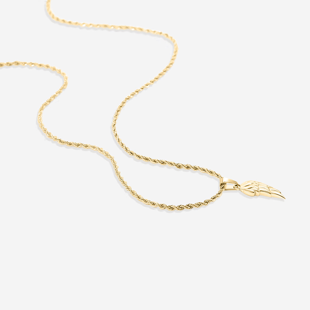 Elegant Gold Wing Pendant Necklace | Symbol of Freedom and Inspiration 5
