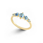 Five-Stone Birthstone Ring in 18k Gold Over Sterling Silver for a Striking Look 0
