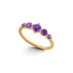 Five-Stone Birthstone Ring in 18k Gold Over Sterling Silver for a Striking Look 10