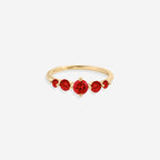 Five-Stone Birthstone Ring in 18k Gold Over Sterling Silver for a Striking Look 2