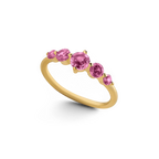 Five-Stone Birthstone Ring in 18k Gold Over Sterling Silver for a Striking Look 9