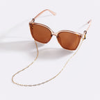 Gold Eyeglass Chain Necklace | Stylish Chain for Modern Eyewear in Paperclip, Rope, or Curb Designs 0