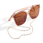 Gold Eyeglass Chain Necklace | Stylish Chain for Modern Eyewear in Paperclip, Rope, or Curb Designs 1