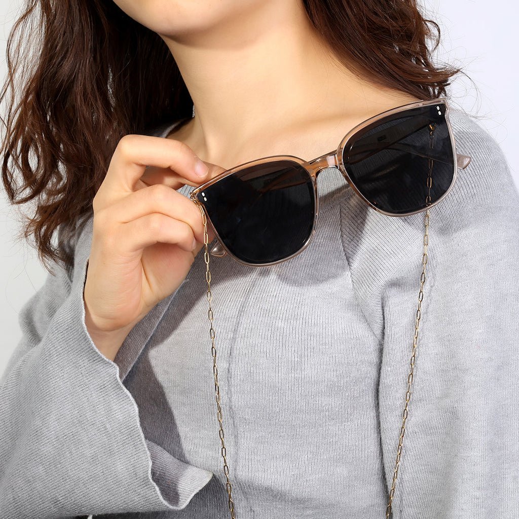 Gold Eyeglass Chain Necklace | Stylish Chain for Modern Eyewear in Paperclip, Rope, or Curb Designs 3