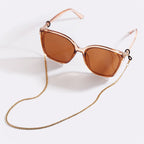 Gold Eyeglass Chain Necklace | Stylish Chain for Modern Eyewear in Paperclip, Rope, or Curb Designs 5