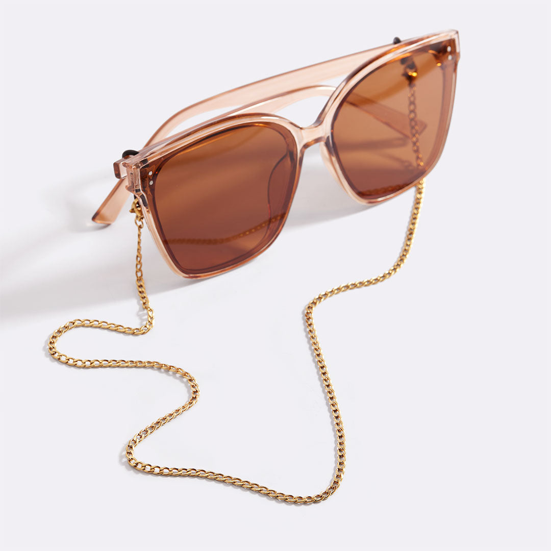 Gold Eyeglass Chain Necklace | Stylish Chain for Modern Eyewear in Paperclip, Rope, or Curb Designs 6