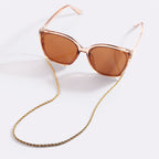 Gold Eyeglass Chain Necklace | Stylish Chain for Modern Eyewear in Paperclip, Rope, or Curb Designs 8