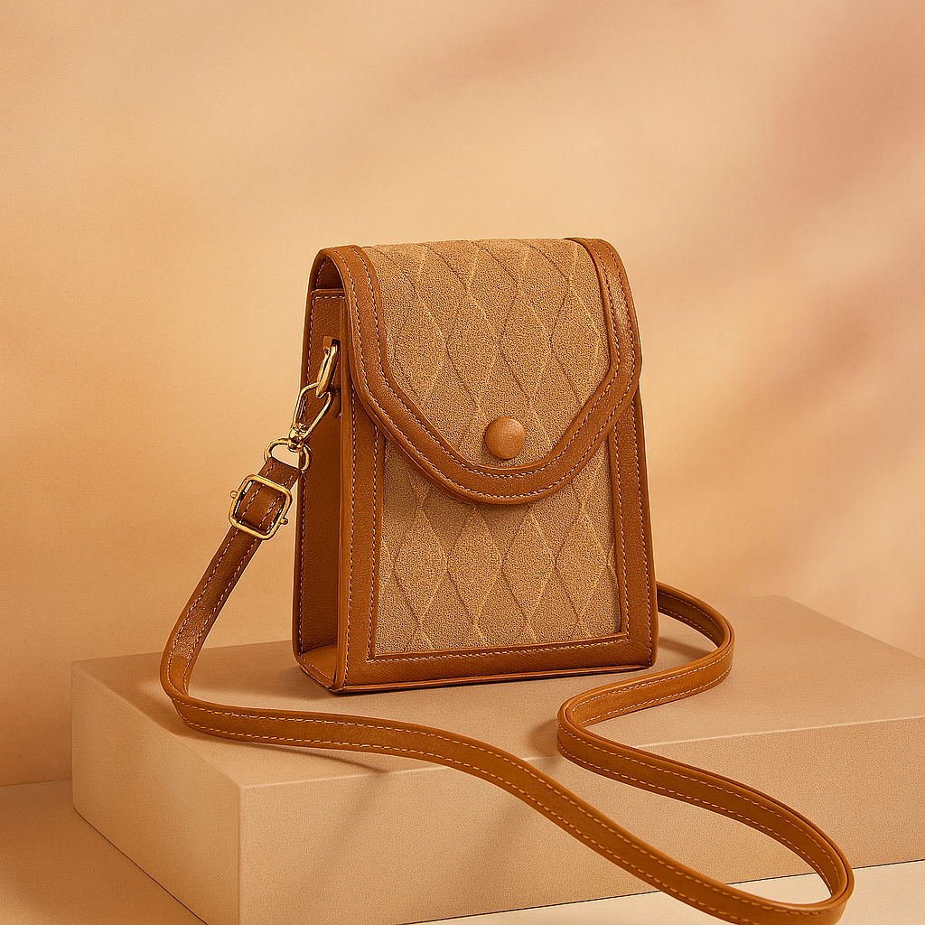 Liora | Compact Quilted Flap Bag with Adjustable Shoulder Strap 1