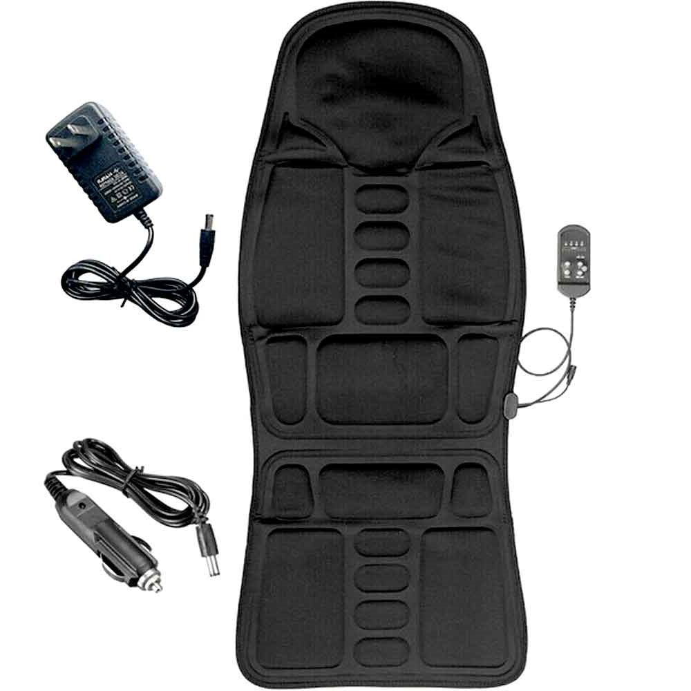 8-Mode Heated Massage Chair Pad with Neck and Back Cushion