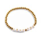 Personalized Word Bracelet in 18K Gold and Stainless Steel for Unique Style 1