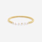 Personalized Word Bracelet in 18K Gold and Stainless Steel for Unique Style 4