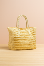 Solena | Large Openwork Beach Tote with Dual Handles for Summer Adventures 1