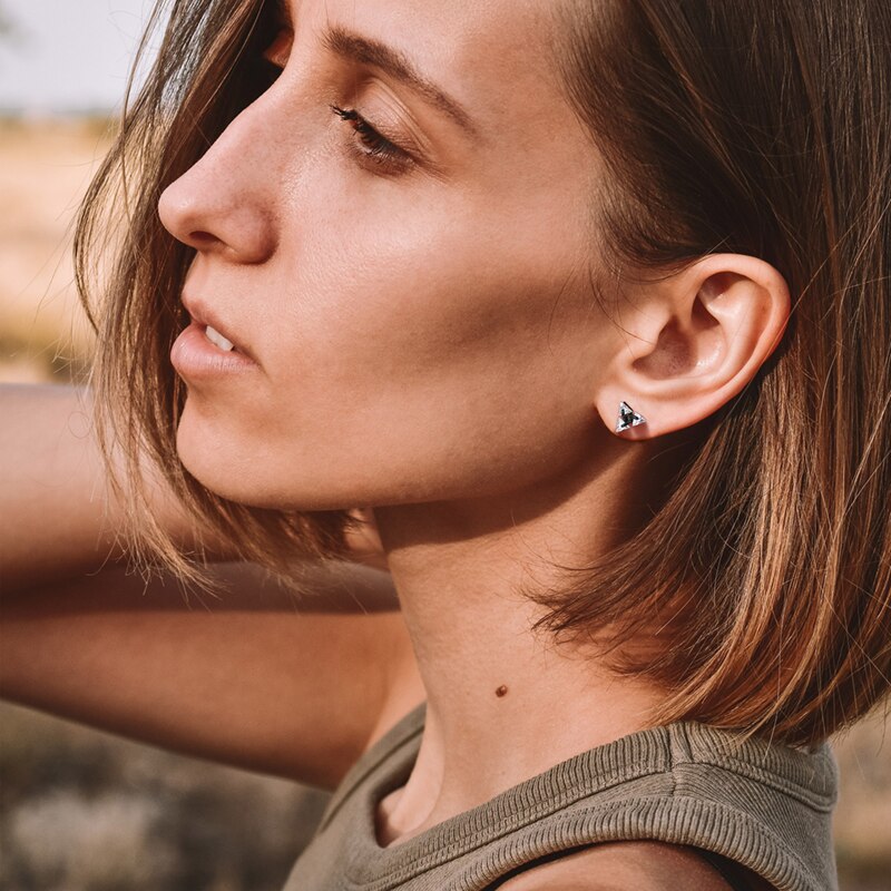 Triangle Stud Earrings for Women | Minimalist Design for Everyday Elegance 4