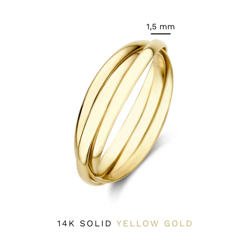 Trielle | Elegant Gold Ring for Timeless Style and Any Occasion 4