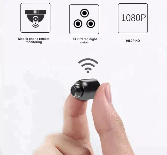 Compact 1080P HD WiFi Security Camera with Night Vision