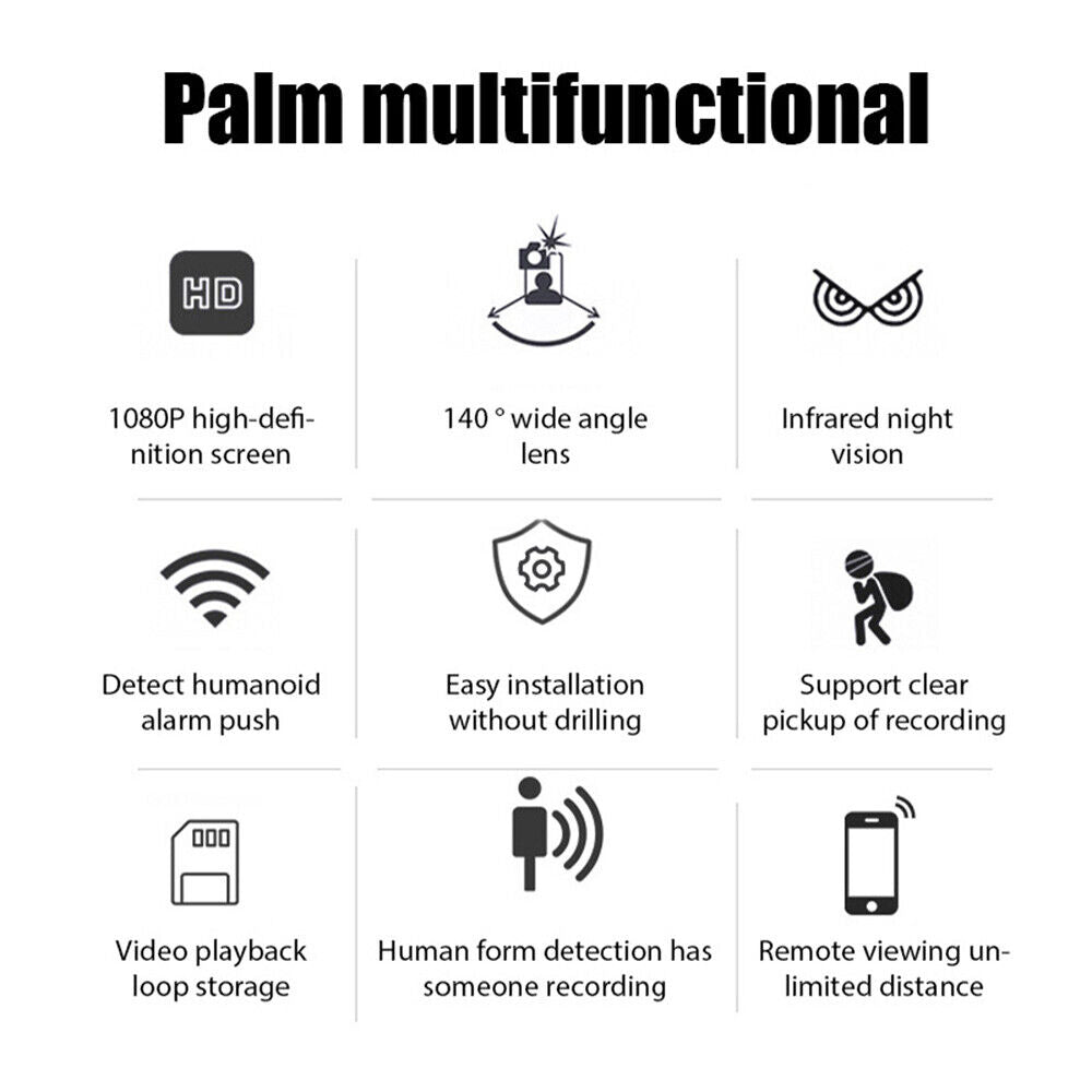 Compact 1080P HD WiFi Security Camera with Night Vision