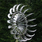 Anti-Rust Kinetic Metal Windmill Magical Outdoor Dual Motion Garden Spinner